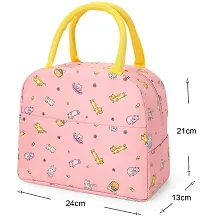 Stylish Insulated Thermal Cooler Tote Bag Picnic Organizer Storage Lunch Box  and Reusable-Pink Cat-thumb1