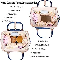Designer Navy Blue Baby Diaper Bag Maternity Backpack-thumb2