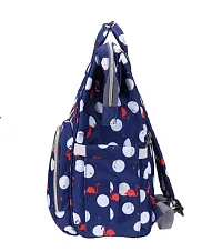 Designer Dark Blue Flamingo Baby Diaper Bag Maternity Backpack-thumb1