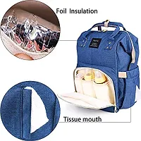 Designer Navy Blue Baby Diaper Bag Maternity Backpack-thumb4