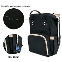Designer Black Baby Diaper Bag Maternity Backpack-thumb3