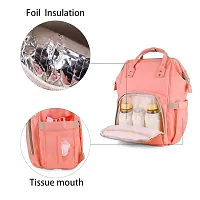 Designer Pink Baby Diaper Bag Maternity Backpack-thumb2