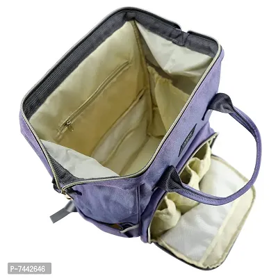 Designer Purple Baby Diaper Bag Maternity Backpack-thumb3