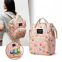 Designer Pink Fox Baby Diaper Bag Maternity Backpack-thumb1