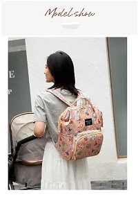 Designer Pink Fox Baby Diaper Bag Maternity Backpack-thumb4