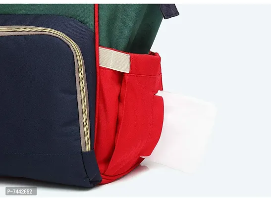 Designer Green / Blue Baby Diaper Bag Maternity Backpack-thumb5