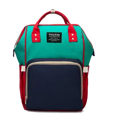 Designer Green / Blue Baby Diaper Bag Maternity Backpack