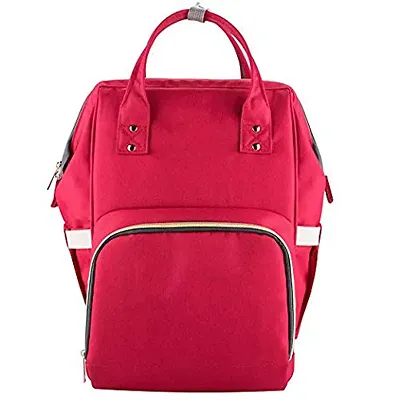 Designer Red Baby Diaper Bag Maternity Backpack