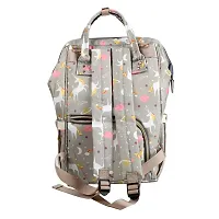 House of Quirk Baby Diaper Bag Maternity Backpack (Grey Unicorn)-thumb1