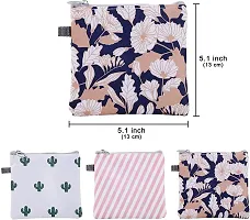 Stylish Sanitary Napkin Menstrual Pad Bag with Zipper-thumb4