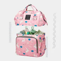 House of Quirk Baby Diaper Bag Maternity Backpack (Pink Unicorn)-thumb4