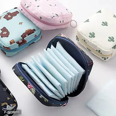Sanitary Napkin Storage Bag, Menstrual Pad Bag with Zipper, Napkin Storage  for Purse, First Period Kit for Teens Girls, Storing Sanitary Pads for