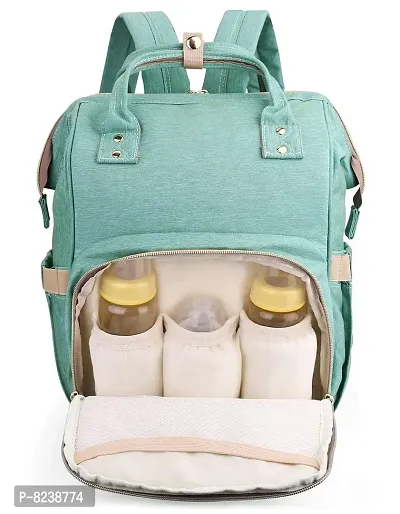 House of Quirk Baby Diaper Bag Maternity Backpack (Green)-thumb2