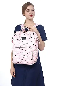 House of Quirk Baby Diaper Bag Maternity Backpack (Pink Bear)-thumb2