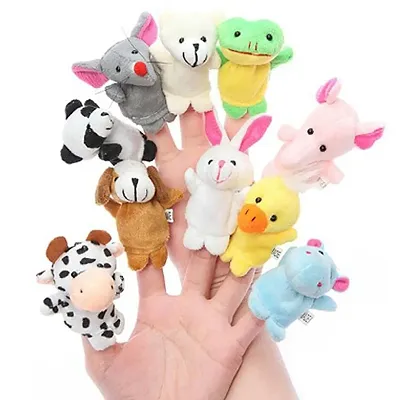House of Quirk Animal Finger Puppets - set of10