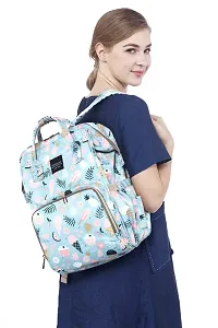 Baby Diaper Bag Maternity Backpack (Icecream Printed Blue)-thumb2