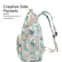 Baby Diaper Bag Maternity Backpack (Icecream Printed Blue)-thumb3