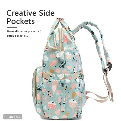 Baby Diaper Bag Maternity Backpack (Icecream Printed Blue)-thumb4