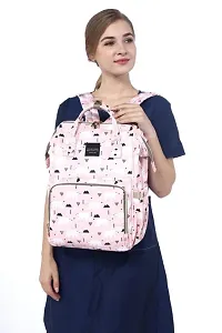 Baby Diaper Bag Maternity Backpack (Pink Bear)-thumb1