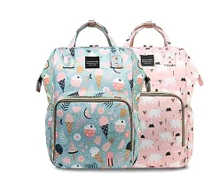 Baby Diaper Bag Maternity Backpack (Pink Bear)-thumb3