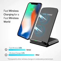 Certified Wireless PowerPort 5 Stand Charger Dock Compatible with iPhone XS/Max/XR/X / 8/8 Plus, Samsung Galaxy S9/+/S8/+/S7/Note 8-thumb1