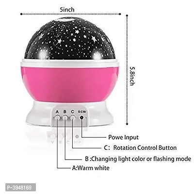 Night Light Lamps for Bedroom Romantic 360 Degree Rotating Star Projector Lights Color Changing LED-thumb2