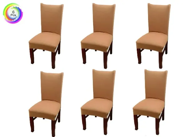 Set of 6- Polyester Chair Covers