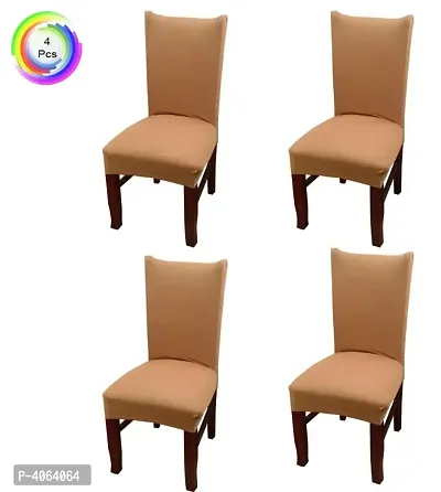 Elastic Chair Cover Stretch Removable Washable Short Dining Chair Cover Protector Seat Slipcover Set of 4