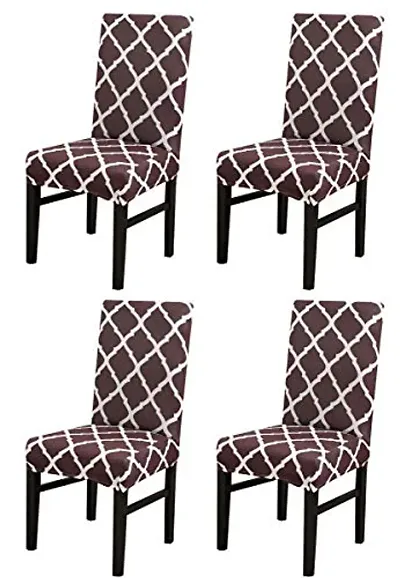 Set of 4- Polyester Chair Covers