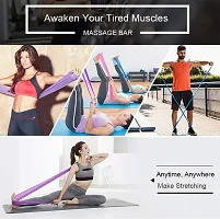 Resistance Band 60Inch Latex Exercise Bands, Long Elastic Band for Yoga,Upper & Lower Body & Core Exercise, Strength Training, Physical Therapy 5.9 inch Width(Set of 2)-thumb2