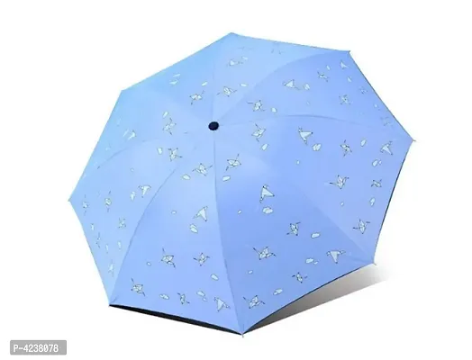 Ultra Light and Small Mini Umbrella with Carrying Pouch - Blue Cloud-thumb0