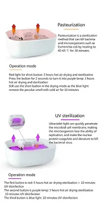 Portable UV Sterilizer With Sterilization Drying Function Towel Toothbrush Mask Sterilizer Mini Clothes Dryer - White-thumb4