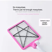 Electric Fly Swatter, Mosquito Killer Foldable and Extendable Mosquito Racket 3800 Volt Pest Control Perfect for Indoor and Outdoor - Multicolor-thumb4