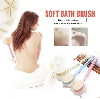 Long Handle Bath Body Brush Soft Back Shower Exfoliating Skin Scrubber  Massager