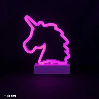 Unicorn Neon Signs, LED Neon Light Sign with Holder Base for Party Supplies Girls Room Decoration Accessory for Summer Party Table Decoration Children Kids Gifts (Unicorn with Holder)-thumb0