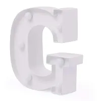 6 LED Marquee Letter Lights Sign, Light Up Alphabet Letters for Wedding Birthday Party Christmas Home Bar Decoration Battery Operated - G-thumb1