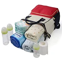 House of Quirk Baby Diaper Bag Maternity Backpack (Blue White)-thumb3