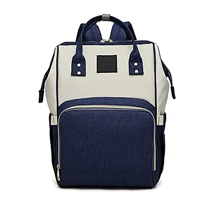 House of Quirk Baby Diaper Bag Maternity Backpack (Dark Blue Grey)