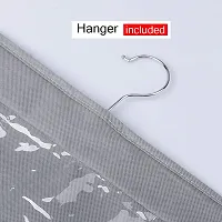Hanging Handbag Organizer Storage Holder Bag with 6 Pockets (Grey) (Non Woven Fabric,Matte)-thumb2
