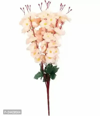 Classic Lovely And Bright Orchid Artificial Flowers Used For The Home Decor Beige Orchids Artificial Flower  (20 Inch, Pack Of 1, Flower Bunch)