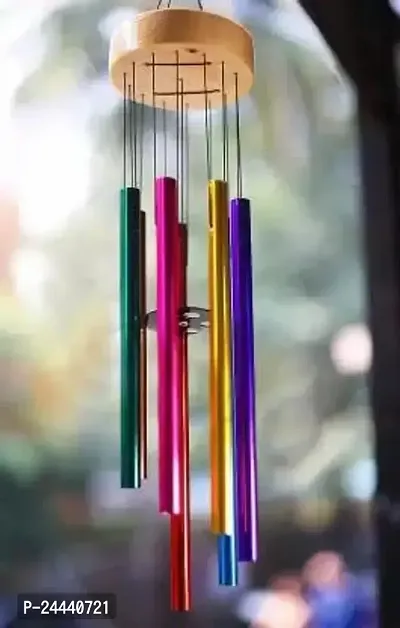 Beautiful And Colourful Steel Wind Chimes-thumb0