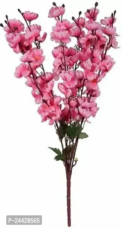 Classic Pink Orchids Artificial Flower  (20 Inch, Pack Of 1, Flower Bunch)