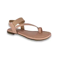 SHOEGAZNG Women Flat Casual Sandal (Pink, numeric_7)-thumb1