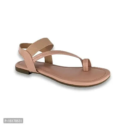 SHOEGAZNG Women Flat Casual Sandal (Pink, numeric_7)-thumb2
