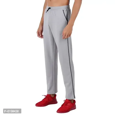 Stylish Polyester Self Pattern Slim Fit Premium Track Pant For Men-thumb0