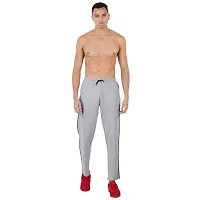 Stylish Polyester Self Pattern Slim Fit Premium Track Pant For Men-thumb1