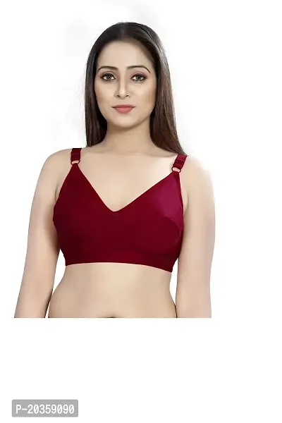 Buy ??????: AATMAJA Women's Cotton Blend Non Padded Non-Wired T-Shirt Bra  Set of 4(40,Multicolour) Online In India At Discounted Prices