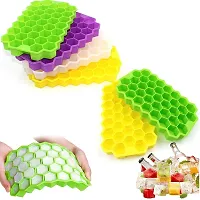 Silicone Flexible 32 Cavity Ice Cube Mould Tray (Multicolor, Pack of 1)-thumb3