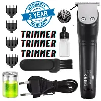 Life Friends Hair 538 H T C TRIMMER Rechargeable Professional Hair Trimmer Trimmer 45 min Runtime 4 Length Settings  (Black)-thumb1
