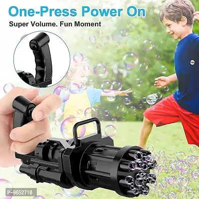 Bubbles Gun for Toddlers Toys, New Gatling Bubble Machine Outdoor Toys for Boys and Girls (Color AS PER Availability) 3*AA Batteries Required ( Batteries not Included ) Pack of 1-thumb0